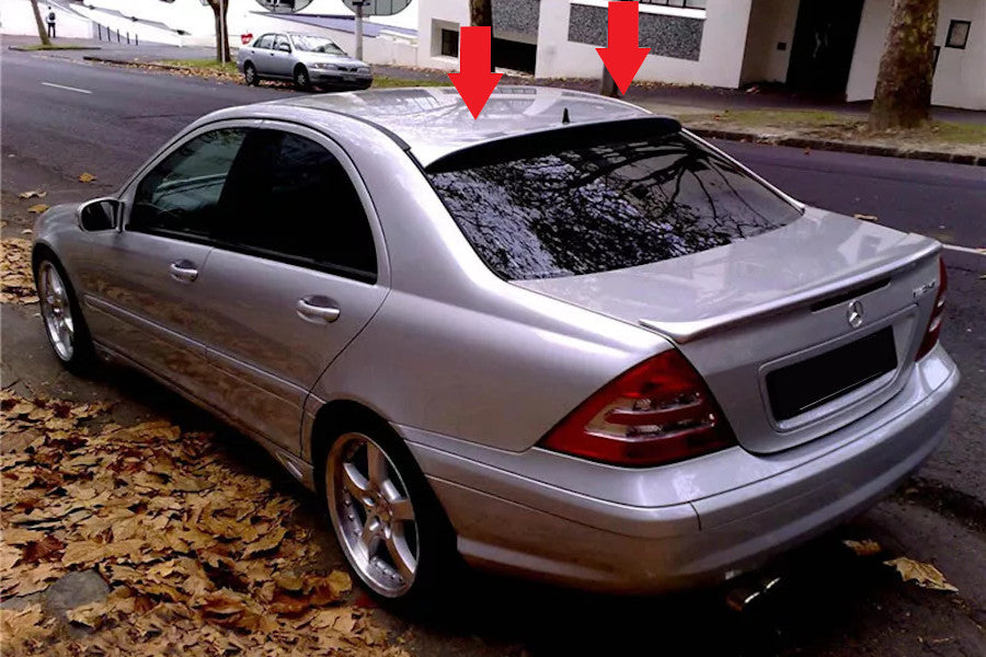 Mercedes Classe C W203 2001-2007 Spoiler finestrino nero opaco