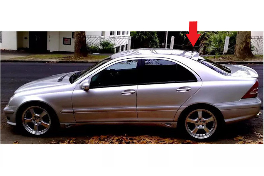 Mercedes Classe C W203 2001-2007 Spoiler finestrino nero opaco