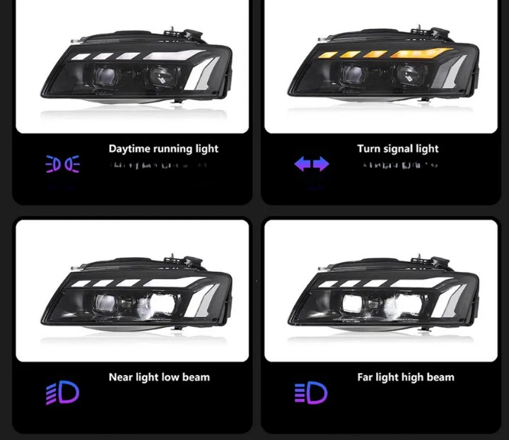 💕ART.8381 FARI ANTERIORI FULL FULL LED Audi A5 2008-2011💕
