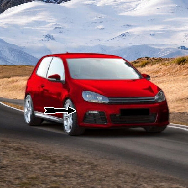 ✨R20 Look Front Bumper with SRA &amp; LED DRL Daytime Running Lights for VW Golf 6 08-14✨ 