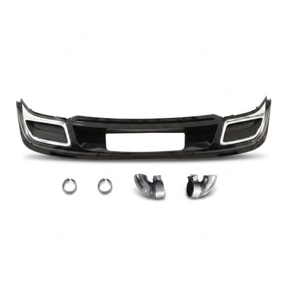 👉Diffusore stile R Line adatto per VW Tiguan MK2 (2016-2020) Nero Argento👈