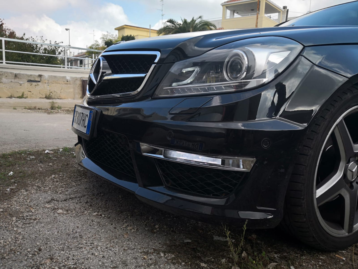 bumper suitable for mercedes c class w204 amg look