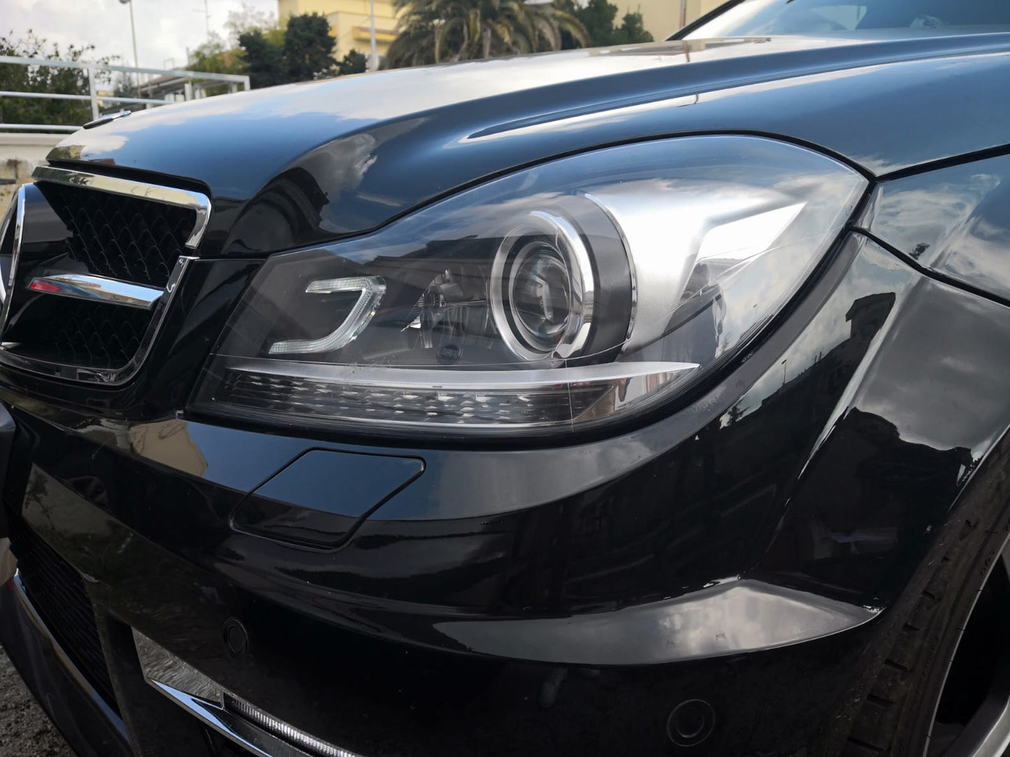 bumper suitable for mercedes c class w204 amg look