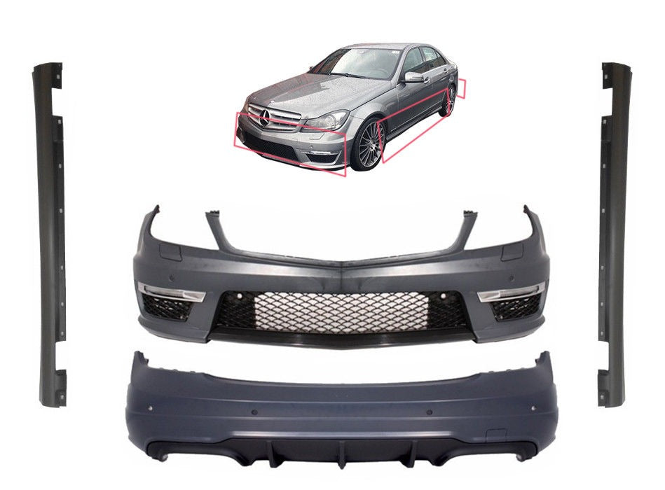 BODYKIT SUITABLE FOR W204 MERCEDES C CLASS 07-14