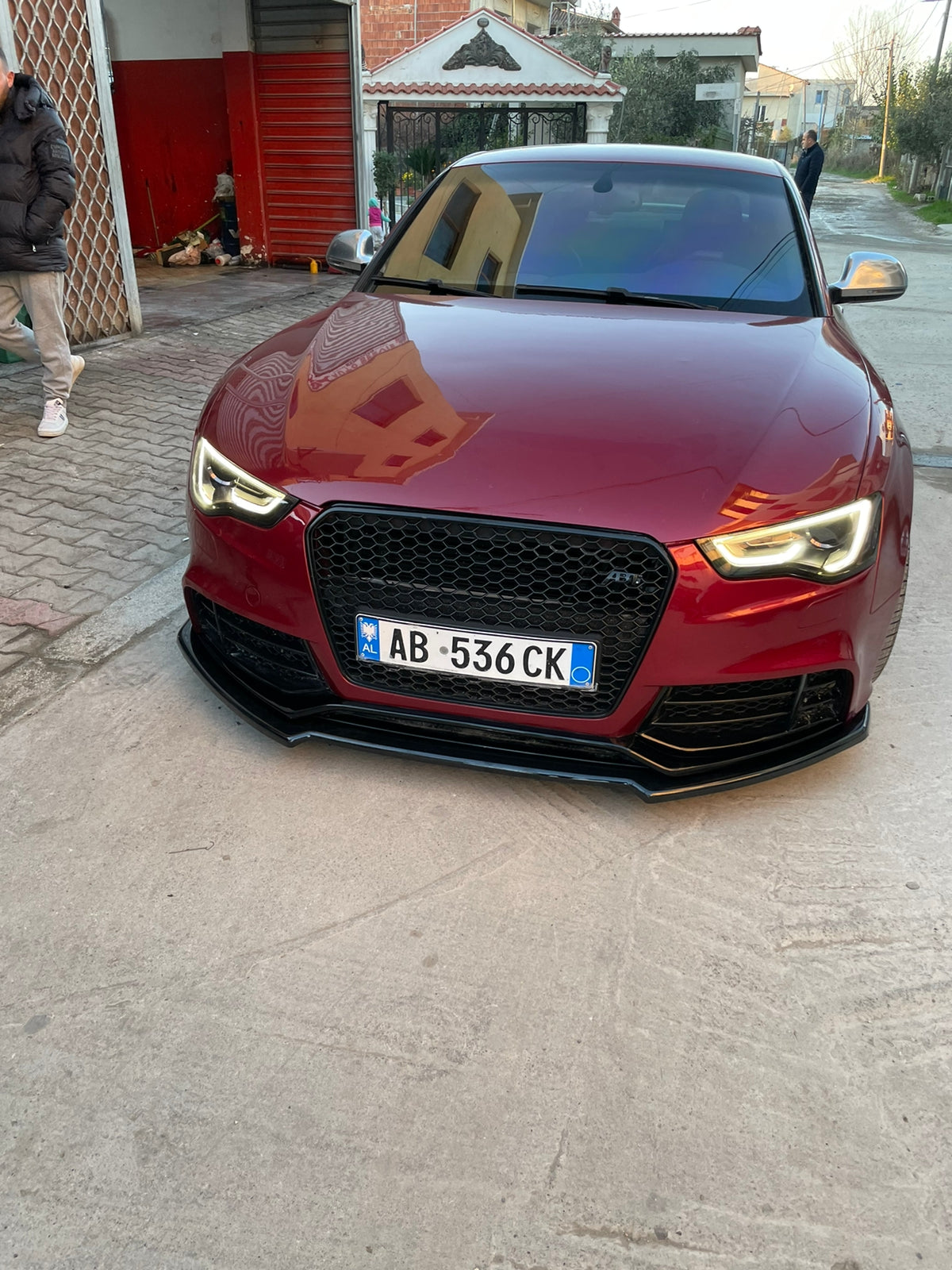 SPLITTER SUITABLE FOR AUDI A5 07-15 GLOSSY BLACK