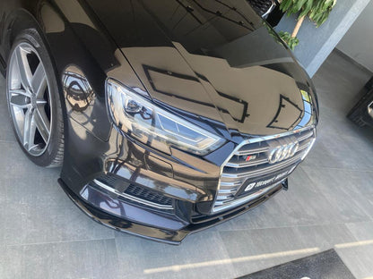 Splitter Anteriore AUDI A3 S-Line / S3 Sportback 8V Facelift 2016-2019 Versione 2 Con ABE TÜV