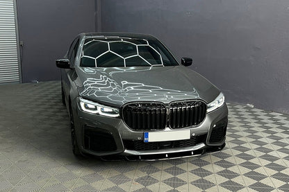 Labbro spoiler paraurti anteriore adatto per BMW Serie 7 G11 G12 LCI M Sport (dal 02.2019 in poi) Piano Black