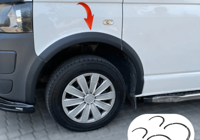VW Volkswagen Transporter T5 - T5.1 2003-2015 parafanghi allargati