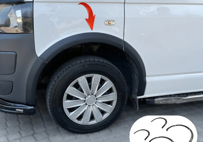 VW Volkswagen Transporter T5 - T5.1 2003-2015 parafanghi allargati