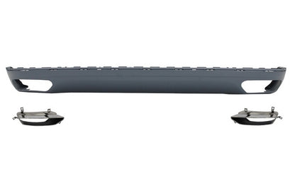 diffusore paraurti posteriore con terminali marmitta di scarico adatti per Audi A8 D4 (2010-2014) W12 Design