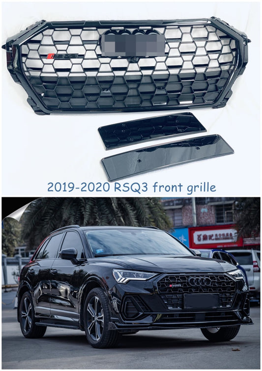 GRILLE SUITABLE FOR AUDI Q3 2019+ LOOK RSQ3 TOTAL BLACK