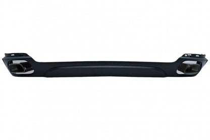 Diffusore mantovana per paraurti posteriore con terminali di scarico quadrati adatto per BMW X5 F15 (2013-2018) Design M-Tech V8 per paraurti posteriore standard edizione grigio scuro