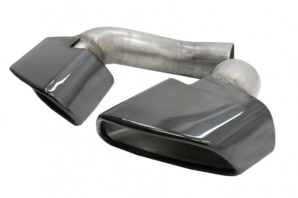 Diffusore mantovana per paraurti posteriore con terminali di scarico quadrati adatto per BMW X5 F15 (2013-2018) Design M-Tech V8 per paraurti posteriore standard edizione grigio scuro