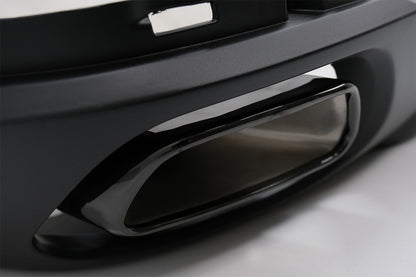 Diffusore mantovana per paraurti posteriore con terminali di scarico quadrati adatto per BMW X5 F15 (2013-2018) Design M-Tech V8 per paraurti posteriore standard edizione grigio scuro