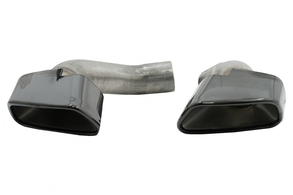 Diffusore mantovana per paraurti posteriore con terminali di scarico quadrati adatto per BMW X5 F15 (2013-2018) Design M-Tech V8 per paraurti posteriore standard edizione grigio scuro
