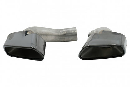 Diffusore mantovana per paraurti posteriore con terminali di scarico quadrati adatto per BMW X5 F15 (2013-2018) Design M-Tech V8 per paraurti posteriore standard edizione grigio scuro