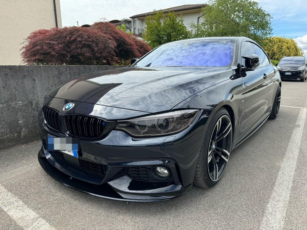 SPLITTER ADATTO PER BMW SERIE 4 F32 NERO LUCIDO