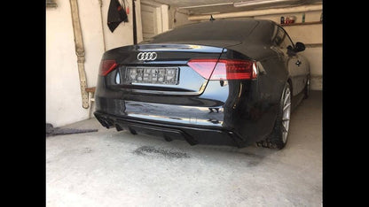 AUDI A5 COUPE FROM 2012+ UNDER BUMPER RS5 SPORTY LOOK REAR DIFFUSER