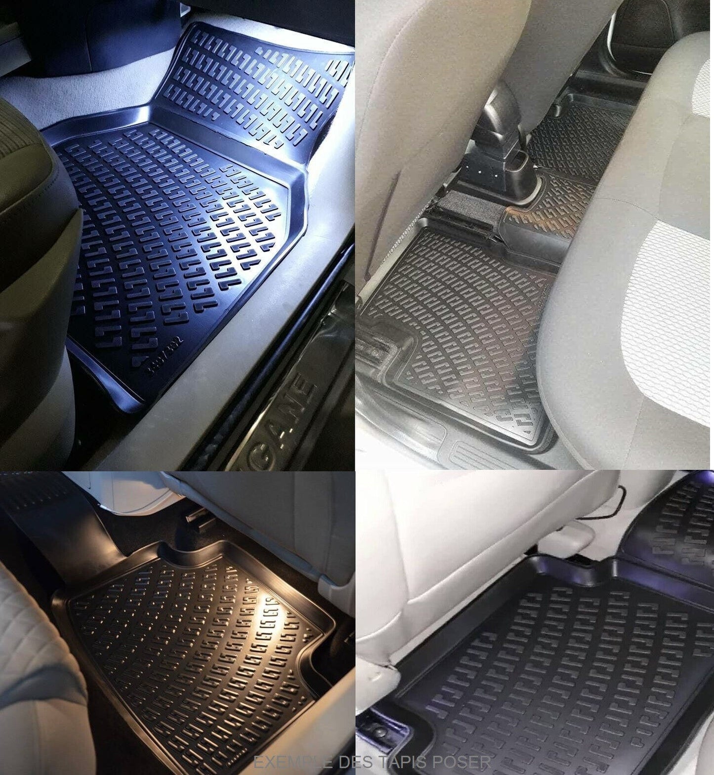 SET TAPPETI VW GOLF 6 3D SU MISURA GOMMA IN TPE NUOVO FRONTE E POSTERIORI