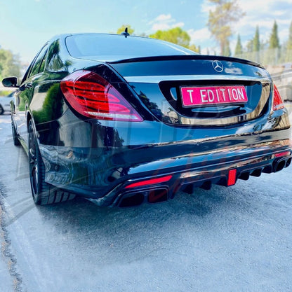 DIFFUSORE POSTERIORE ADATTO PER MERCEDES CLASSE S W222