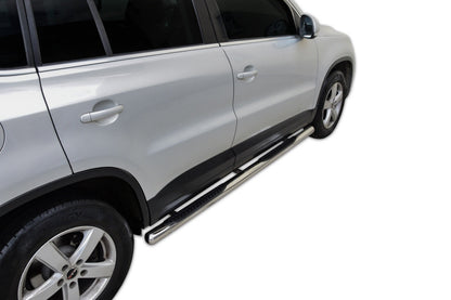 BARRE LATERALI PEDANE SOTTOPORTA INOX SPEDIZIONE GRATUITA per VW TIGUAN