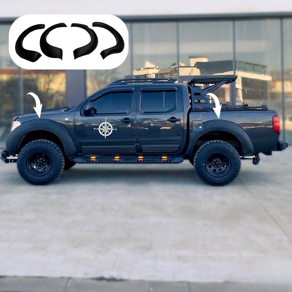 Parafanghi per NISSAN Navara D 40 2005-2010 4 pezzi