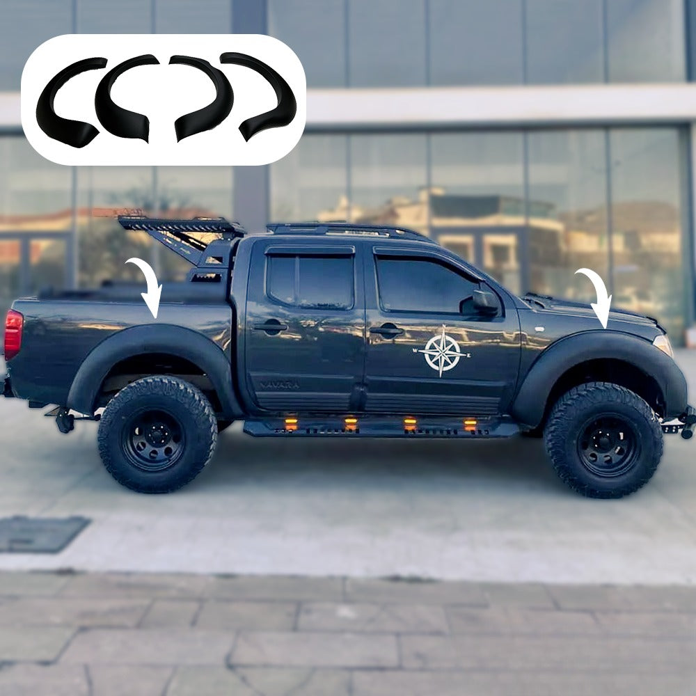 Parafanghi per NISSAN Navara D 40 2005-2010 4 pezzi