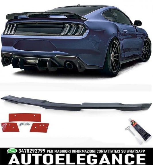 Spoiler posteriore Performance Nero lucido adatto per Ford Mustang Coup? 1