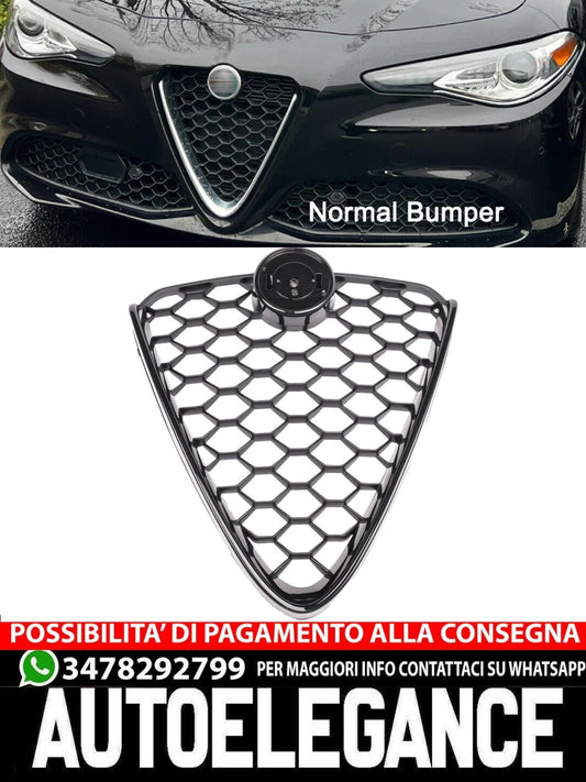 Griglia anteriore adatta per Alfa Romeo Giulia 952 nero lucido