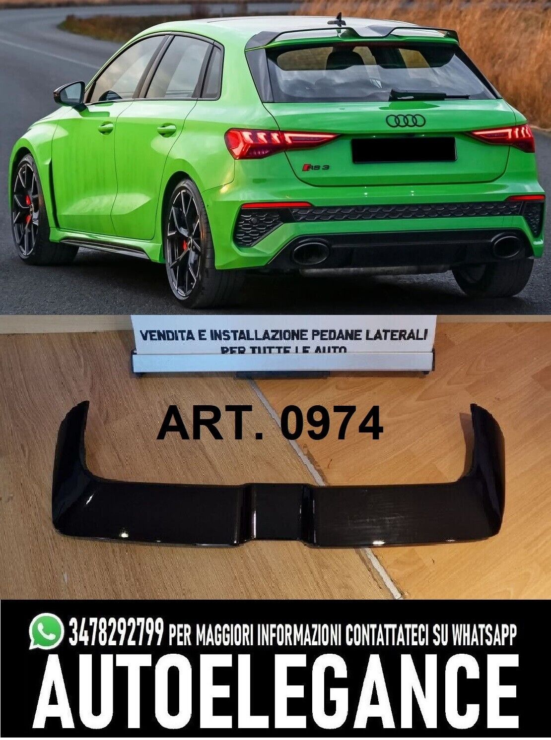 ✨SPOILER adatto per Audi A3 8Y 2020+✨