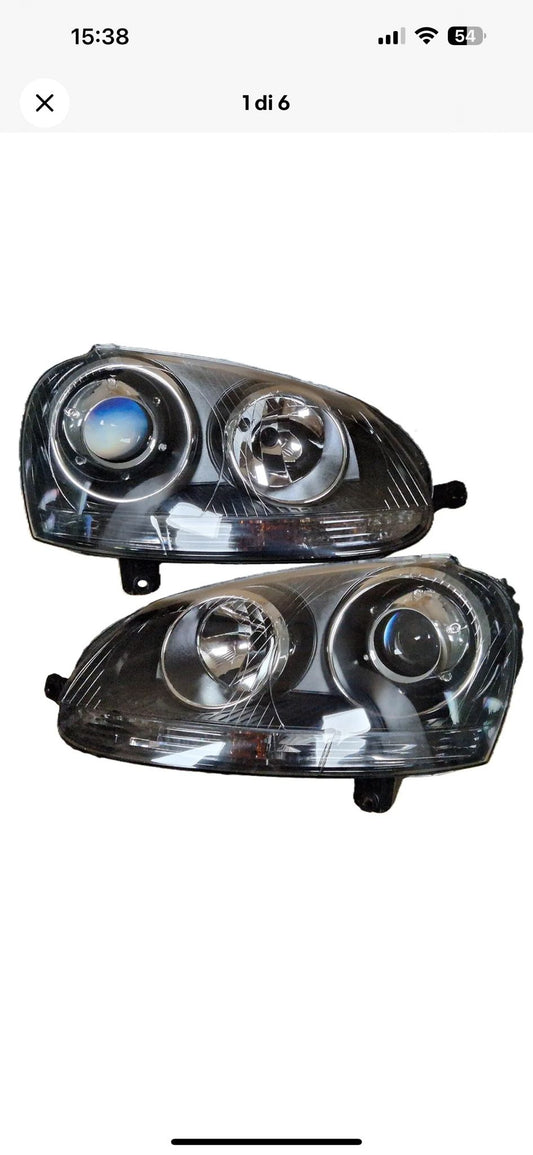 HEADLIGHTS LOOK GTI VW GOLF 5 2003-2008 HEADLIGHTS.- BLACK