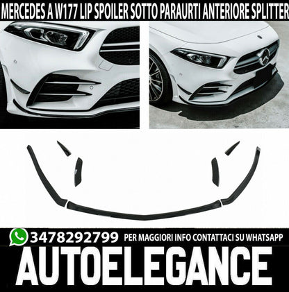 GRIGLIA + SPOILER + SPLITTER ADATTOO PER MERCEES W177 KIT COMPLETO