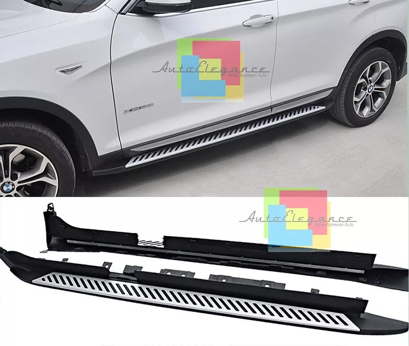 PEDANE LATERALI BMW X2 F39 DAL 2017+ SOTTO PORTA TOP QUALITA' LOOK M -
