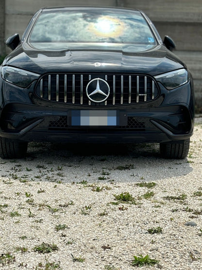 💎GRIGLIA ADATTA PER MERCEDES GLC SUV X254 C254 COUPE 2022+ AMG LOOK GT CROMATA