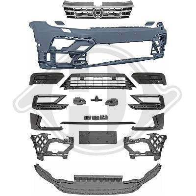 Paraurti anteriore adatto per tiguan 17-20 look R