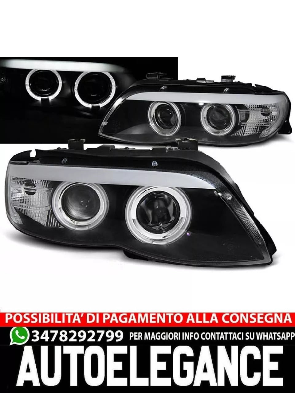 FARI ALLO XENO ANGEL EYES NERO per BMW X5 E53 11.03-06