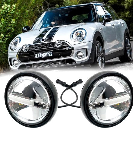 2pcs LED DRL Daytime Running Rally Lights Halo Ring Driving Lamp for MINI Cooper R55 R56 R57 R58 R59 Additional Headlight