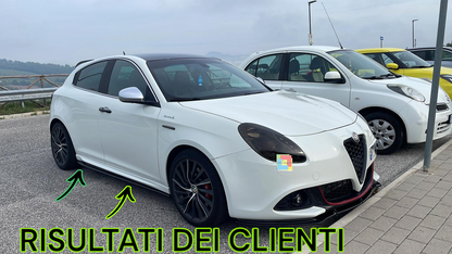 💥1854 SOTTO MINIGONNE ADATTO PER ALFA ROMEO GIULIETTA 2010-2020 NERO LUCIDO💥