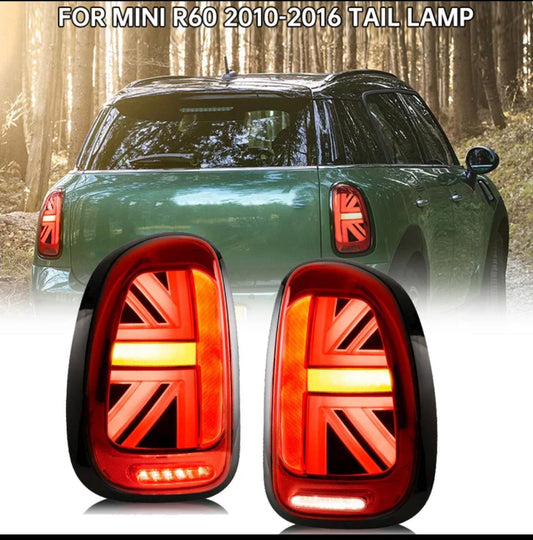 COPPIA FARI POSTERIORI LED FANALI CROMATI PER MINI R60 COUNTRYMAN 2010 AL 2016