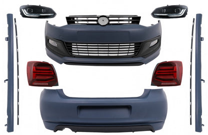 Full LED headlight and taillight bodykit suitable for VW Polo 6R (2009-2017) R-Line Design