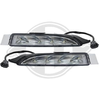 PAIR OF DAYTIME LIGHTS SUITABLE FOR GOLF 6 RLINE BUMPER