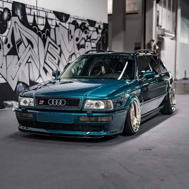 ⭐LED Headlight Set DAYLINE 91-94 CLEAR GLASS CHROME Suitable For Audi 80 B4⭐