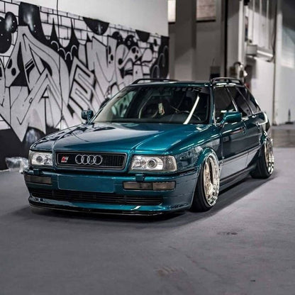 ⭐LED Headlight Set DAYLINE 91-94 CLEAR GLASS CHROME Suitable For Audi 80 B4⭐