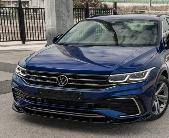 ⭐SPLITTER ANTERIORI ADATTO PER VW Tiguan R-Line Mk2 Facelift 20-24⭐