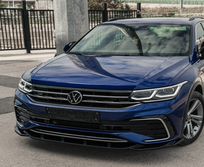 ⭐SPLITTER ANTERIORI ADATTO PER VW Tiguan R-Line Mk2 Facelift 20-24⭐