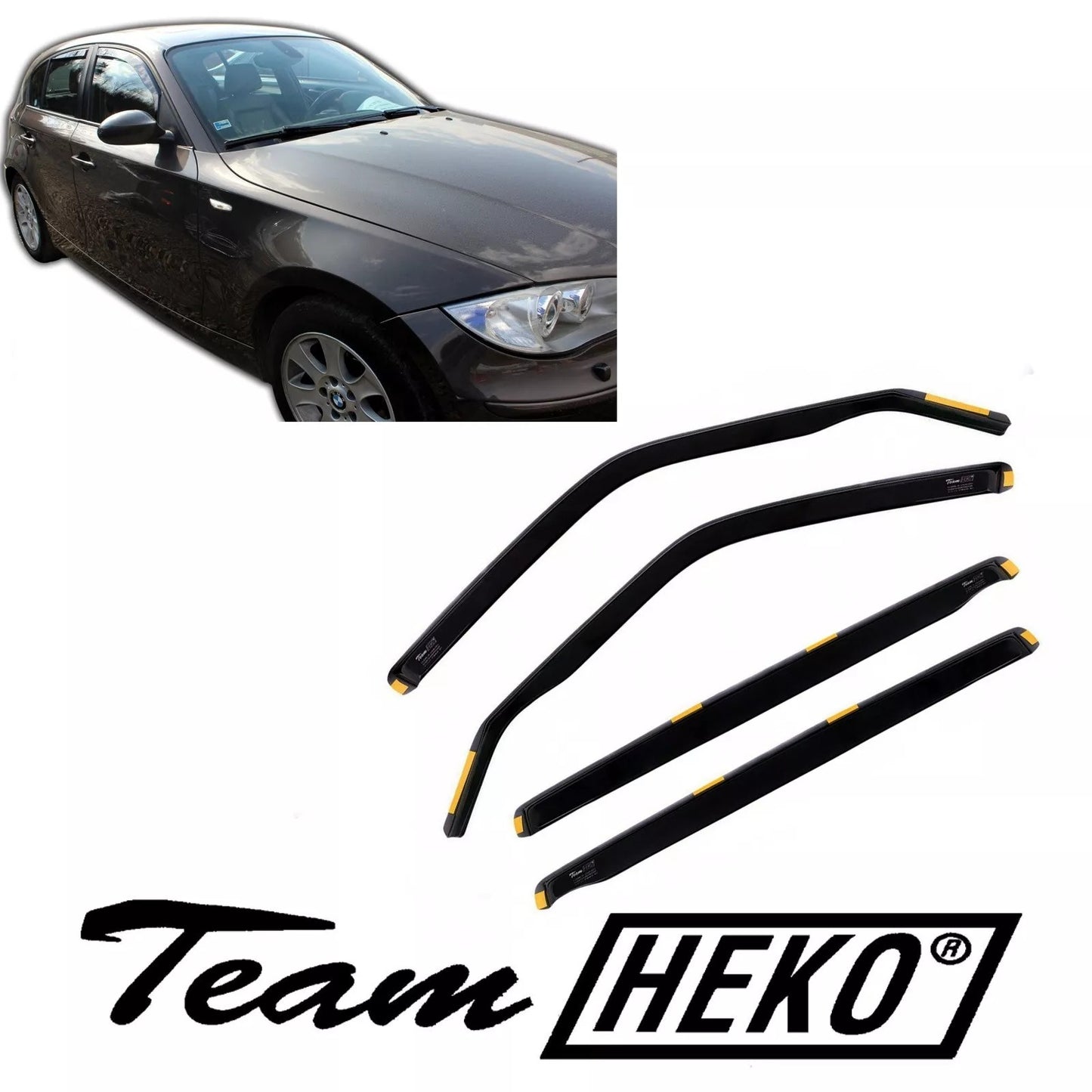 SET 4 DEFLETTORI ARIA ANTITURBO ANTIVENTO per BMW 1 SERIE E87 2004-2011