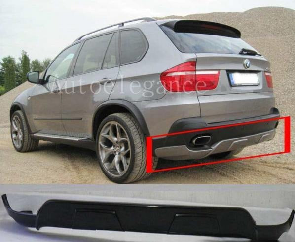 BMW X5 E70 2006+ SPOILER SOTTO PARAURTI POSTERIORE LOOK TUNING DIFFUSORE