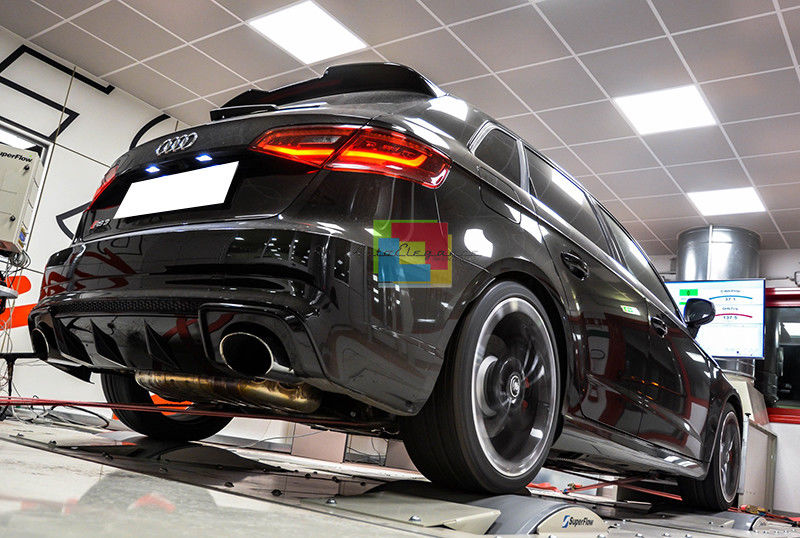 PARAURTI POSTERIORE ADATTO AUDI A3 8V 12-16 LOOK RS3 COMPLETO DI TERMINALI E DIFFUSORE