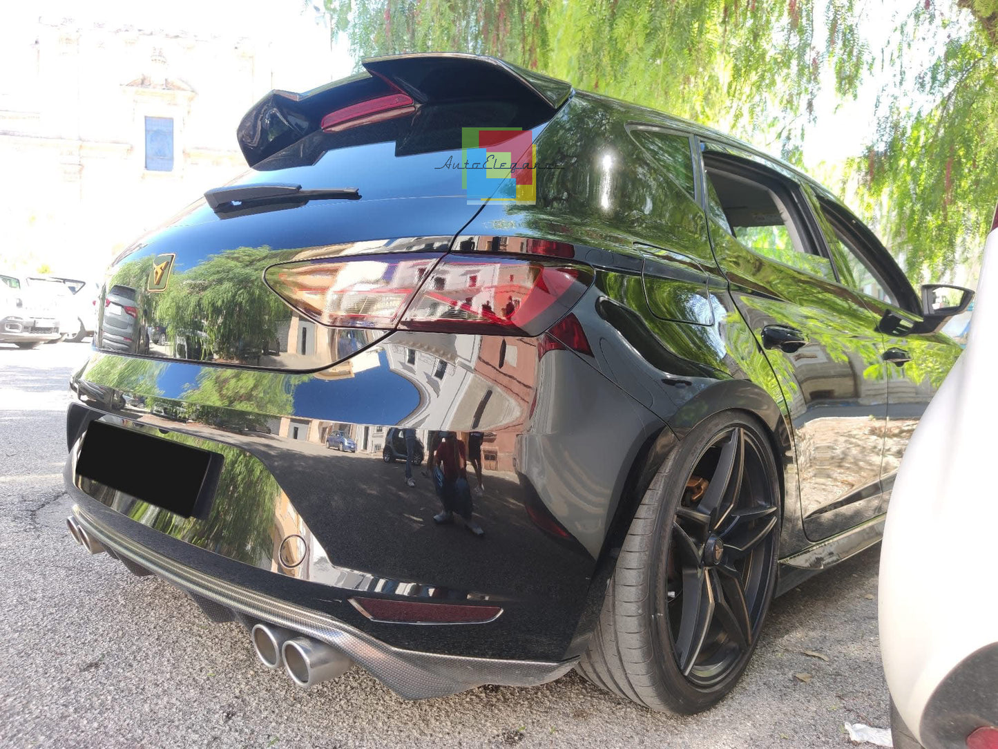 🔥0902 SPOILER TETTO ADATTO PER SEAT LEON 5F 5 PORTE 2012-2020 LOOK CUPRA🔥