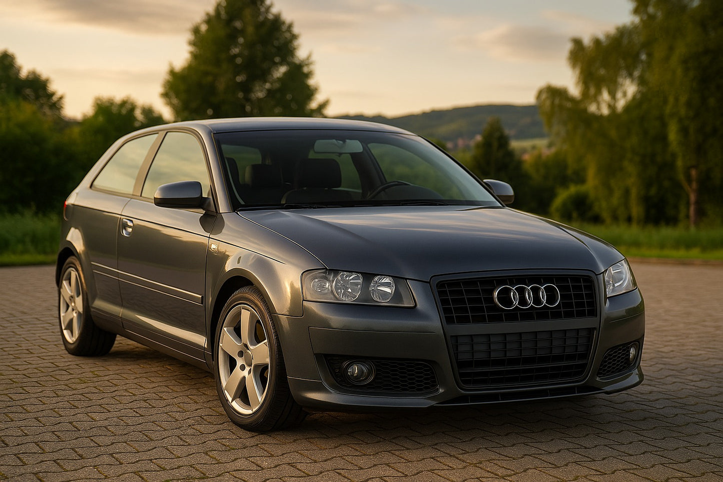 🔥PARAURTI  ADATTO PER AUDI A3 1996-2003 GRIGLIA NERO🔥
